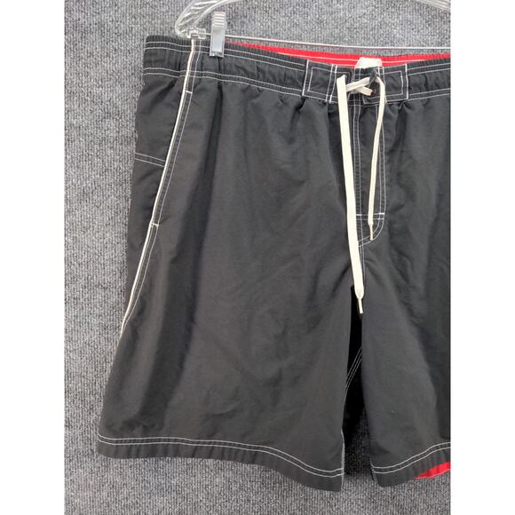Mens Speedo Cargo Trunks Shorts Size XL Black Pockets Drawstring - Picture 3 of 10